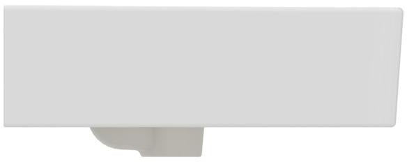 Ideal Standard Waschtisch Connect Cube, ohne Hahnloch, mit Überlauf, 550x460x175 mm, Weiß