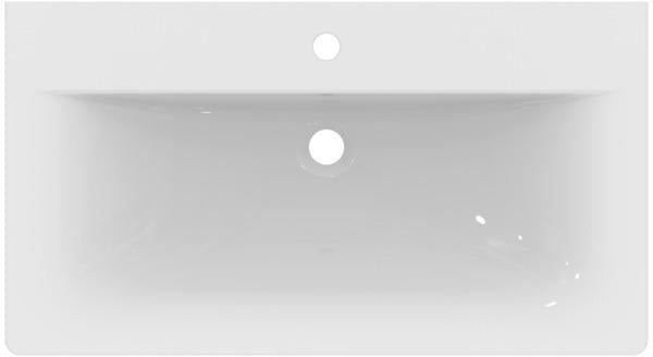 Ideal Standard Möbelwaschtisch Connect Air 1 Hahnloch mit Überlauf 840x460x165 mm Weiß