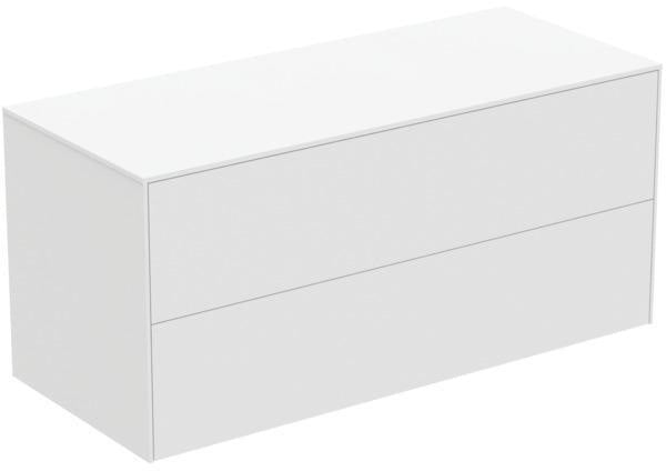Ideal Standard WT-Unterschrank Conca 1202 mm, 2 Auszüge, Push-Open, Softclose, Weiß Matt