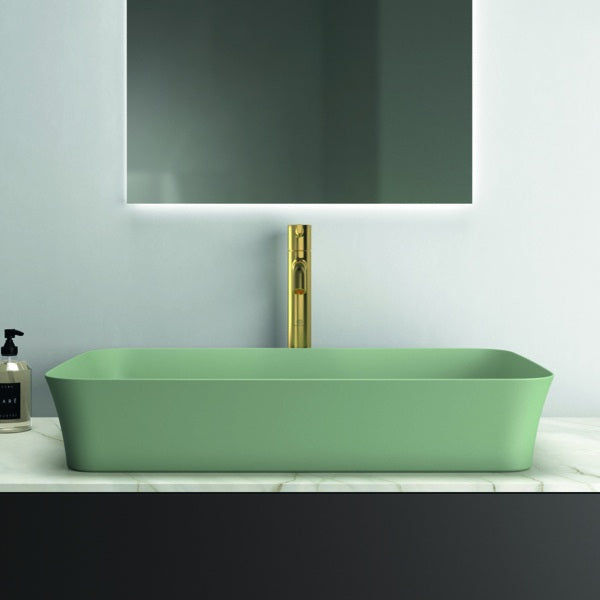IDEAL STANDARD Ipalyss Schale 650x400x120 mm Seidenweiß – Aufsatzwaschtisch ohne Hahnloch & Überlauf