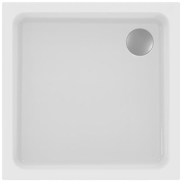 IDEAL STANDARD Hotline Neu Quadrat-Brausewanne 1000x1000x80 mm in Weiß – Sanitäracryl glänzend