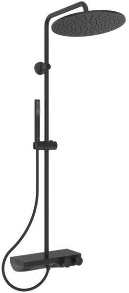IDEAL STANDARD Duschsystem Ceratherm S200 mit thermostatischer Kopfbrause 300 mm Silk Black