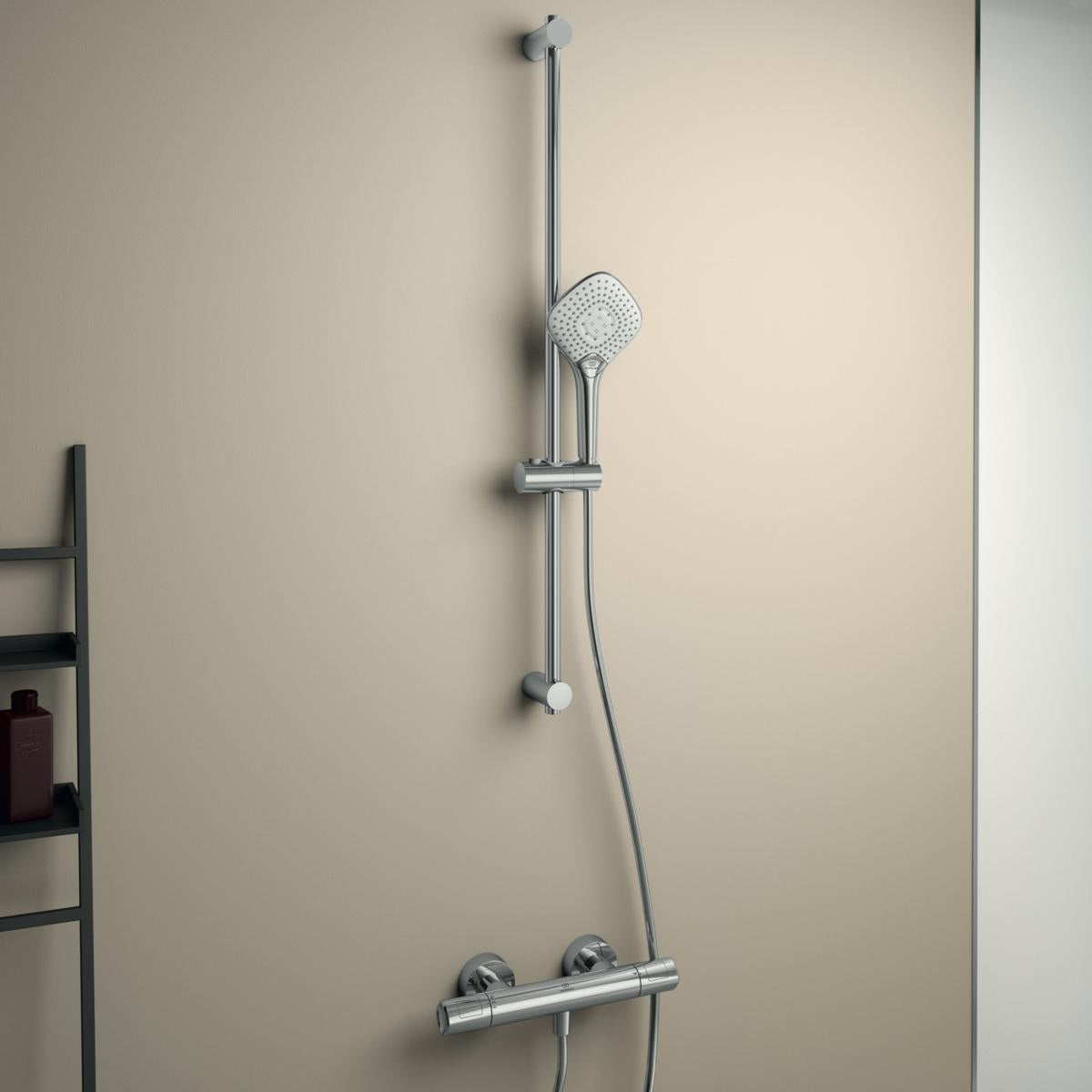 Ideal Standard Ceratherm T100 Brausethermostat mit Brausegarnitur 900 mm Chrom