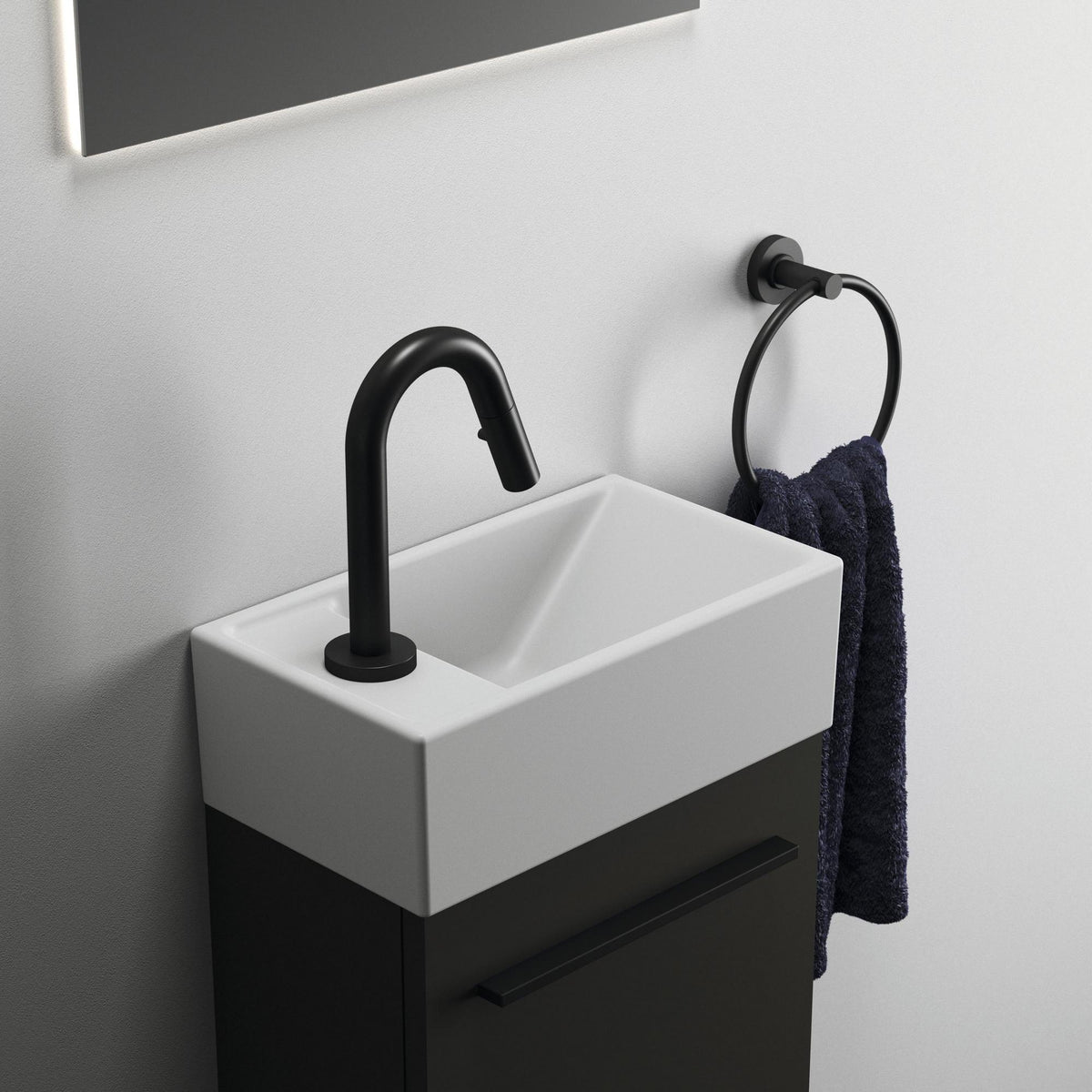 Ideal Standard i.life Möbelgriff 267 mm Schwarz matt für Unterschränke