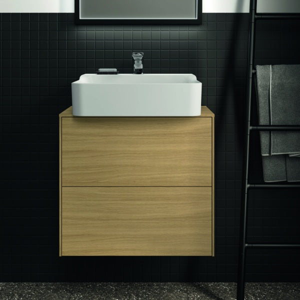 Ideal Standard Conca WT-Unterschrank 602 mm, 2 Auszüge, Push-Open & Softclose, Anthrazit
