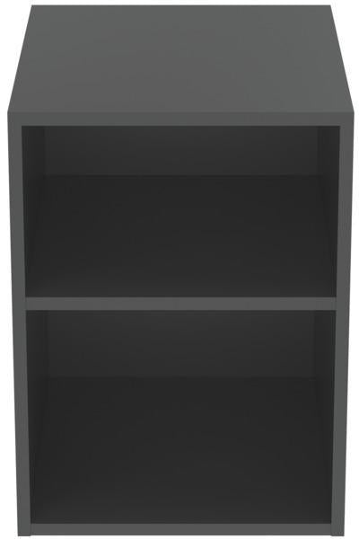 IDEAL STANDARD Finesse Seitenelement 400x505x540mm Greige matt – Wandhängend mit 2 offenen Fächern