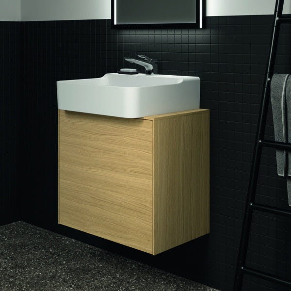 Ideal Standard Conca Waschtischunterschrank Eiche geflammt 602 mm mit Auszug und Push-Open