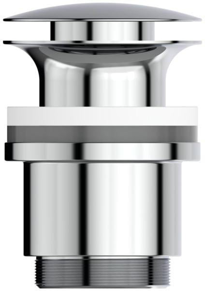 Ideal Standard Waschtischablaufventil Chrom – Push-Open-Ventil, rostfreier Stahl