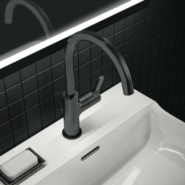 IDEAL STANDARD Joy Waschtischarmatur – Einhandhebelmischer mit Ablaufgarnitur, Brushed Gold, 169 mm Ausladung