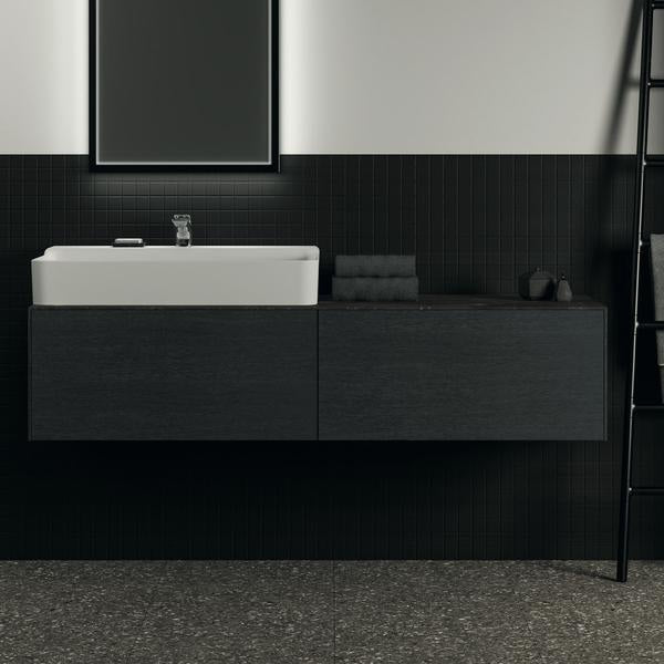 Ideal Standard WT-Unterschrank Conca, 2 Auszüge, ohne Platte, 1585 mm, Anthrazit