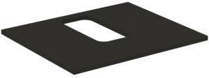 IDEAL STANDARD i.life B Waschtischplatte 602x507x18 mm Quarzgrau matt – mittiger Ausschnitt