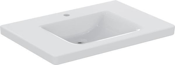 Ideal Standard Waschtisch Connect Freedom 800 mm, 1 Hahnloch, weiß mit Ideal Plus, unterfahrbar