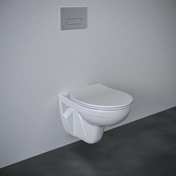 Ideal Standard WC-Sitz Eurovit in Weiß – Duroplast mit Deckel und Edelstahl-Scharnieren
