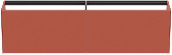 Ideal Standard Conca Waschtischunterschrank 1985 mm, 2 Auszüge, Anthrazit, wandhängend, ohne Platte