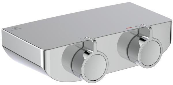 Ideal Standard Ceraplus Safe OX Brausethermostat AP Chrom – Aufputz, verbrühungssicher, 10 l/min