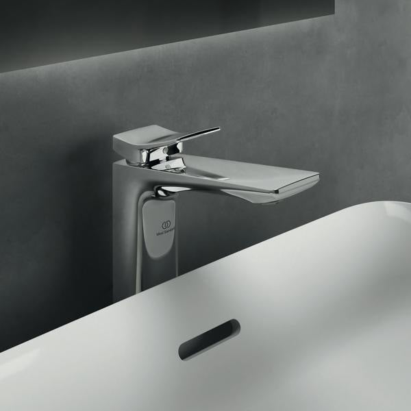 Ideal Standard Conca Waschtischarmatur Brushed Gold mit Ablaufgarnitur und 150 mm Auslauf