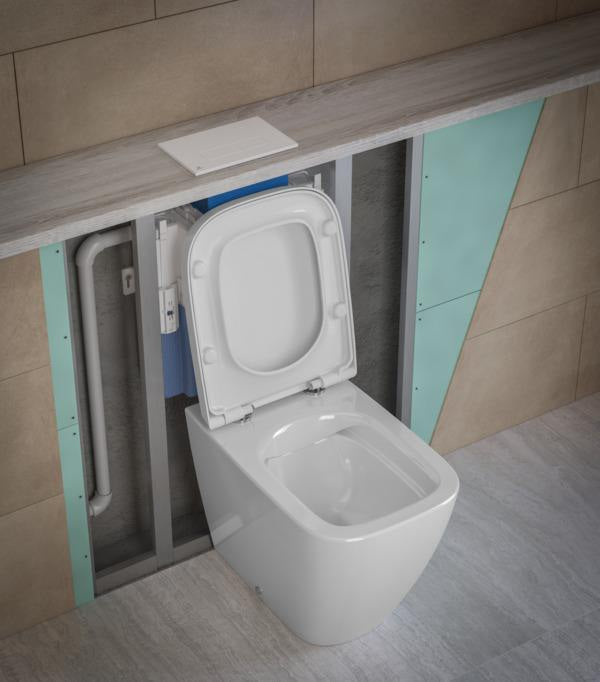 Ideal Standard Oleas M2 Betätigungsplatte Schwarz – Mechanische 2-Mengen-Technik