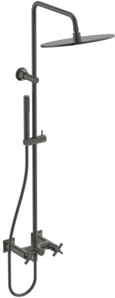 Ideal Standard Duschsystem Joy Neo mit Brausearmatur, Kreuzgriffen und Kopfbrause in Chrom