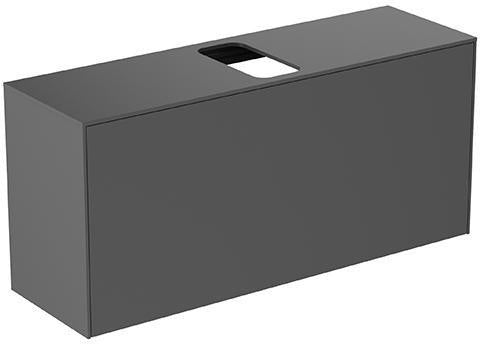 Ideal Standard Conca WT-Platte 1202x373mm Weiß mit mittigem Ausschnitt – Badmöbel Waschtischplatte