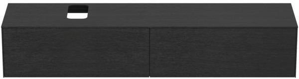Ideal Standard Conca Waschtischunterschrank 1987 mm weiß mit 2 Auszügen und Ausschnitt