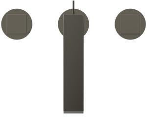 Ideal Standard 3-Loch-Waschtischarmatur Extra Ausladung 140 mm mit Ablaufgarnitur Silver Storm
