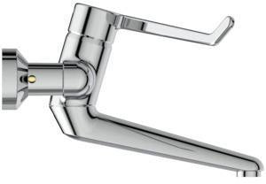IDEAL STANDARD Ceraplus Sicherheitsarmatur Waschtisch, Einhandhebel, Chrom, 200 mm Ausladung