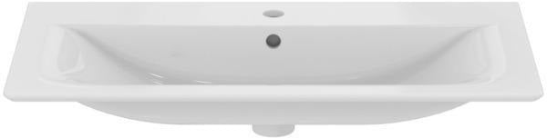 Ideal Standard Möbelwaschtisch Connect Air 1 Hahnloch mit Überlauf 840x460x165 mm Weiß
