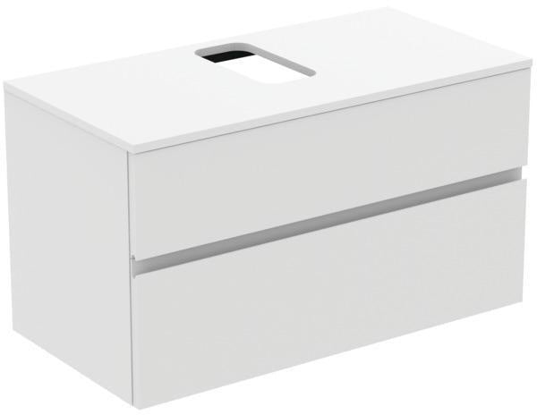 Ideal Standard Finesse Waschtischunterschrank 1002 mm, 2 Auszüge, Greige matt, wandhängend