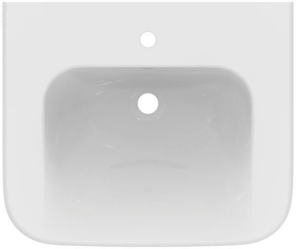 Ideal Standard Contour 21 Waschtisch 650x555mm, 1 Hahnloch, mit Überlauf, unterfahrbar, Weiß