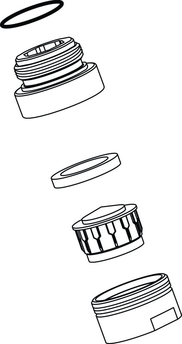 IDEAL STANDARD IS Adapter M21,5x1 auf M16,5x1, Cache M16,5x1, Chrom – Sanitär-Ersatzteil