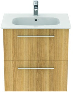 Ideal Standard i.life A Waschtischset 60 cm mit Unterschrank und chrom Griff, Weiß matt