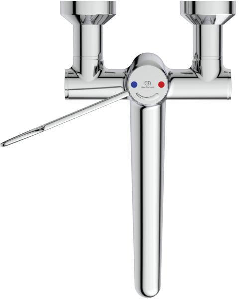 Ideal Standard Ceraplus Safe SQ Wand-Waschtisch-Thermostat 250 mm Chrom – eingriffig, verchromt