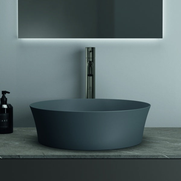 Ideal Standard Ipalyss Aufsatzwaschtisch 400x400mm Seidenweiß ohne Hahnloch ohne Überlauf