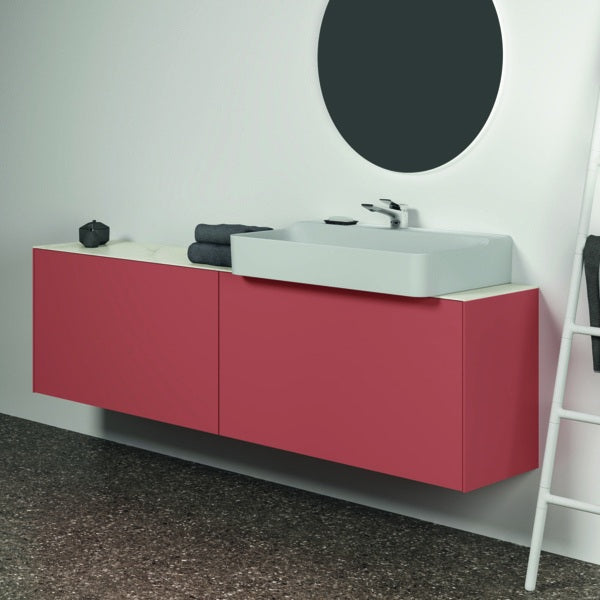 Ideal Standard Conca Waschtischunterschrank 1985 mm, 2 Auszüge, Anthrazit, wandhängend, ohne Platte