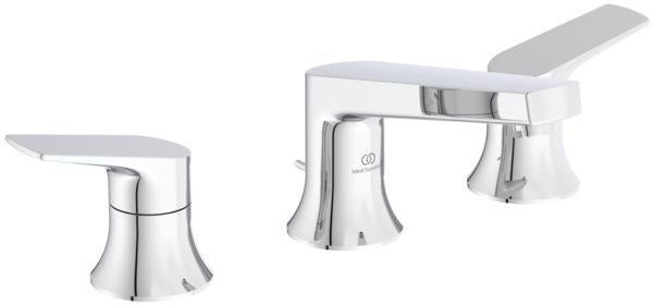 Ideal Standard La Dolce Vita 3-Loch-Waschtischarmatur mit Ablaufgarnitur Chrom