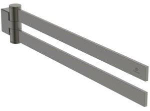 Ideal Standard Handtuchhalter Conca Cube 447 mm doppelt, schwenkbar, Edelstahl