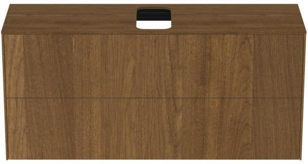 Ideal Standard Conca WT-Unterschrank 1202 mm, 2 Auszüge, Eiche geflammt, Push-Open