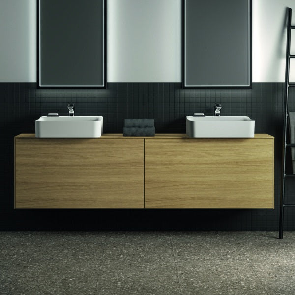 Ideal Standard Conca Waschtischunterschrank 1987 mm, 2 Auszüge, Push-Open, Weiß