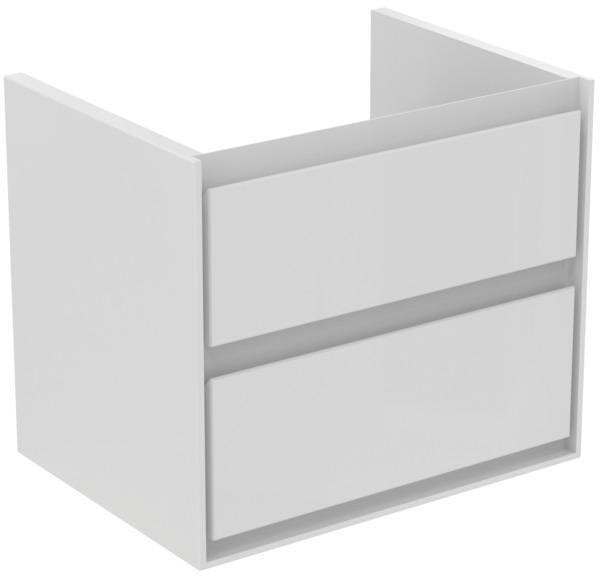 IDEAL STANDARD Connect Air Waschtischunterschrank 600 mm, 2 Auszüge, Weiß Glanz/Matt
