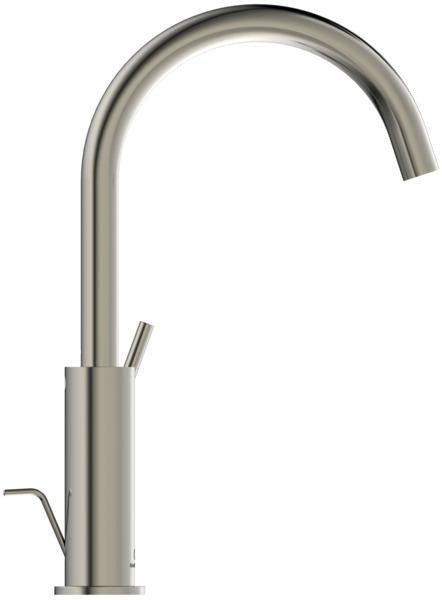 IDEAL STANDARD Joy Waschtischarmatur – Einhandhebelmischer mit Ablaufgarnitur, Brushed Gold, 169 mm Ausladung