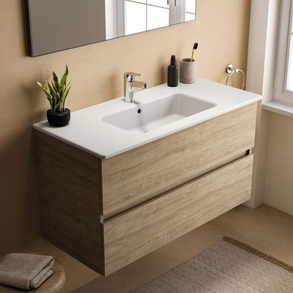 Ideal Standard MWT-Unterschrank Eurovit+ 1000mm, 2 Auszüge, grau lackiert, wandhängend, Softclose