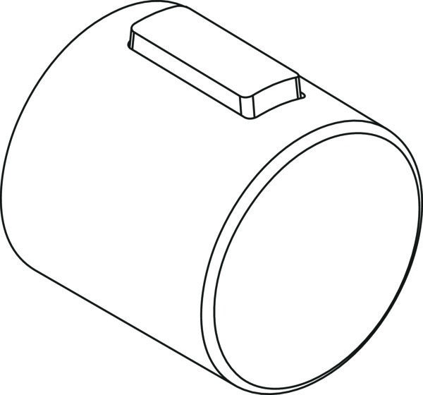 IDEAL STANDARD Thermostatgriff ohne Bedruckung Chrom – Drehknopf für Armaturen