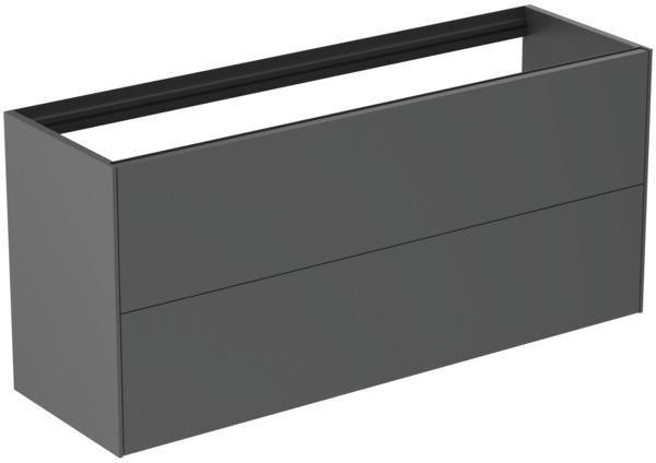 Ideal Standard Conca WT-Unterschrank 1200 mm, 2 Auszüge, Anthrazit matt, Push-Open