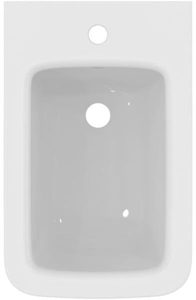 Ideal Standard Stand-Bidet Blend Cube 355x560x400 mm Weiß mit 1 Hahnloch