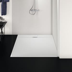 Ideal Standard Quadrat-Brausewanne Ultra Flat S i.life 1200x1200x30 mm Carraraweiß – Mineralguss mit Rutschhemmung