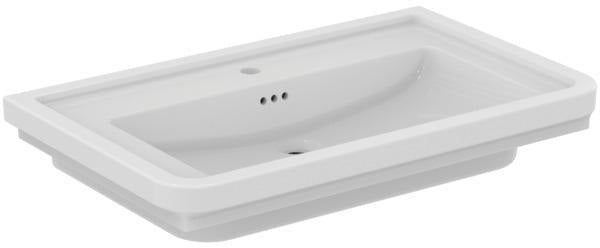 Ideal Standard Möbelwaschtisch Calla 1 Hahnloch mit Überlauf 665x540x155 mm Weiß