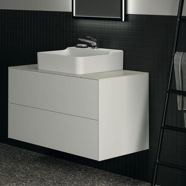 Ideal Standard Conca Waschtischarmatur Brushed Gold, 132 mm Auslauf, ohne Ablaufgarnitur