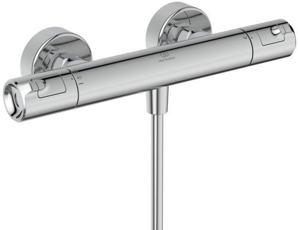 Ideal Standard Ceratherm T50 Brausethermostat mit 600 mm Brausestange und 3-Funktions-Handbrause in Chrom