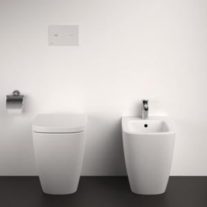 IDEAL STANDARD IOM Papierrollenhalter mit Deckel Chrom, runde Wandmontage, verdeckte Befestigung