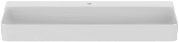 Ideal Standard Conca Aufsatzwaschtisch 1200x450x145mm, 1 Hahnloch, ohne Überlauf, Weiß, geschliffen